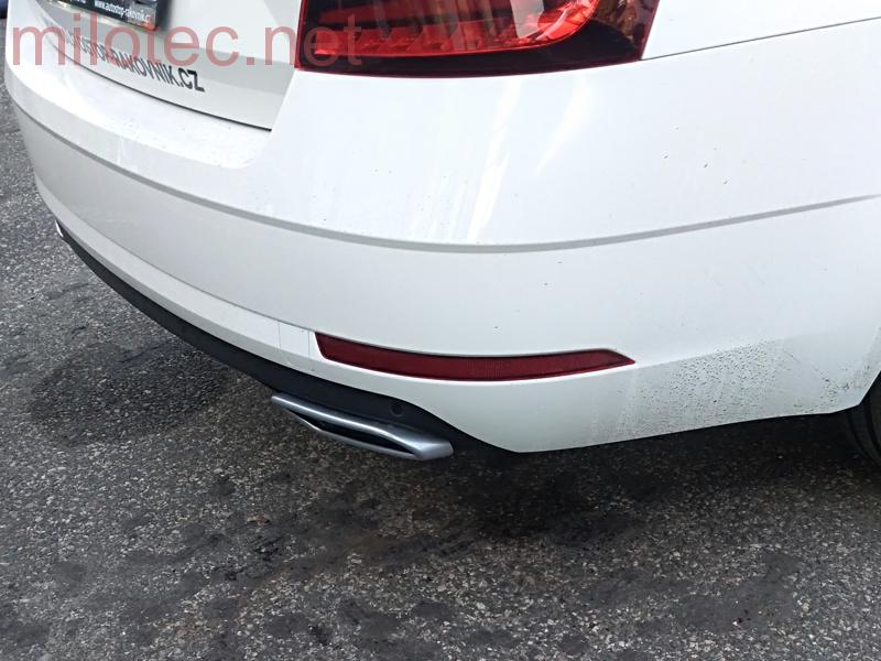 Dummy - koncovky výfuku, Alu Brush - Škoda Octavia III.