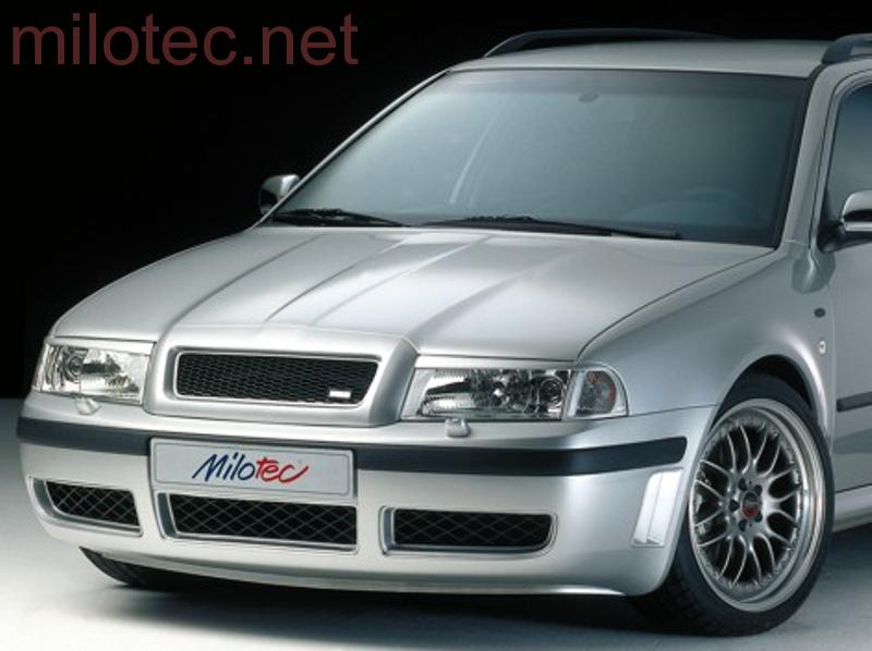 Kryty světlometů (mračítka), černý lesklý "klavírlak" - Škoda Octavia I. Facelift