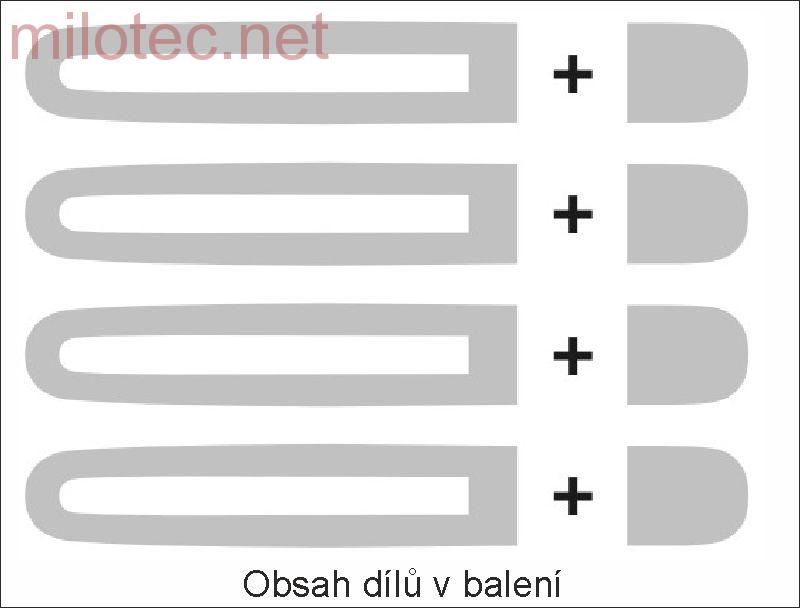AKCE: Kryty klik - oválný otvor, stříbrné matné (4+4ks bez zámku) - Škoda Octavia I.
