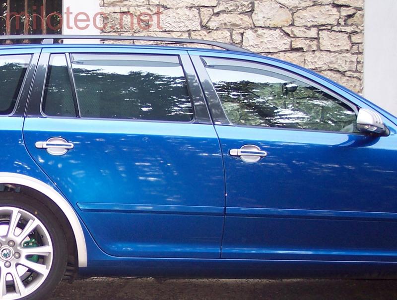 AKCE: Kryty klik - oválný otvor, stříbrné matné (4+4ks jeden zámek) - Škoda Fabia II.