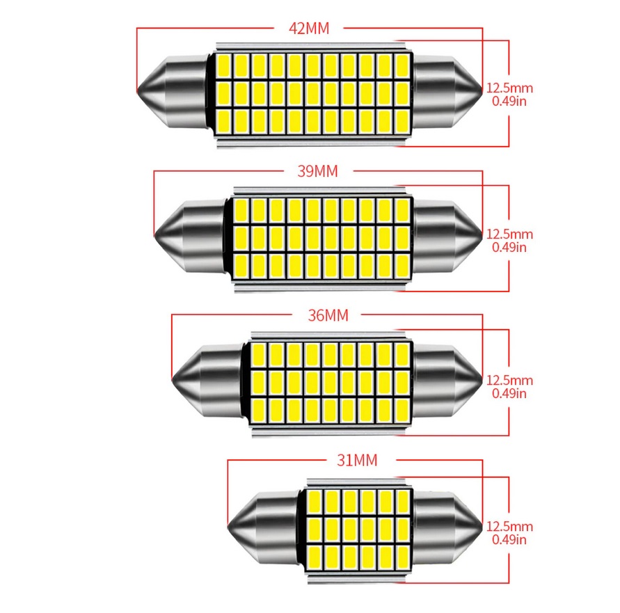 CANBUS sufitka bílá, 18 SMD, 31mm, 1ks