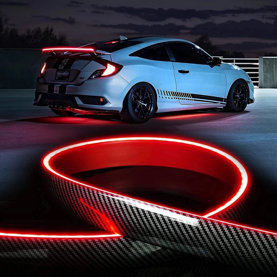 LED pásek na spoiler, brzdové světlo, carbon 120cm