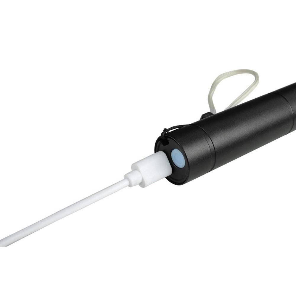 LED mini svítilna - baterka XPE CREE + COB, vestavěná dobíjecí baterie, 600mAh 450lm
