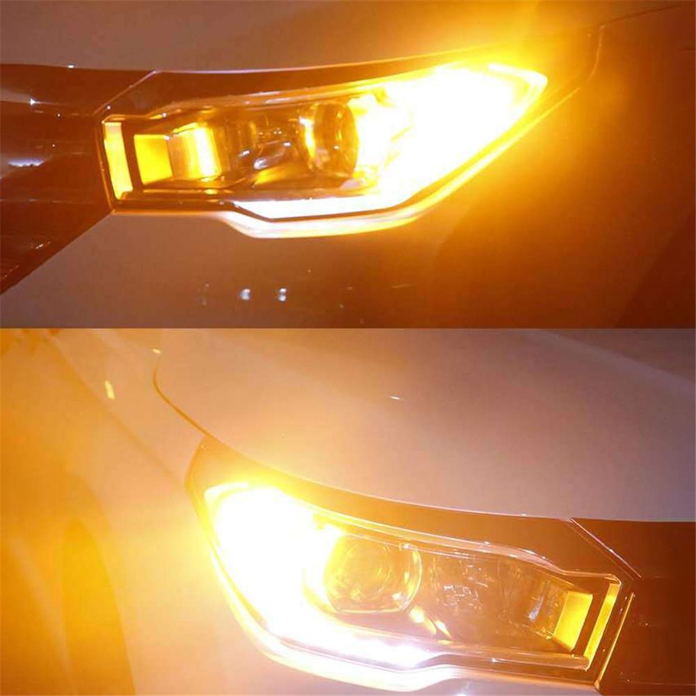 Oranžová LED žárovka BA15D, 21/5W CANBUS, 144 SMD, 1ks