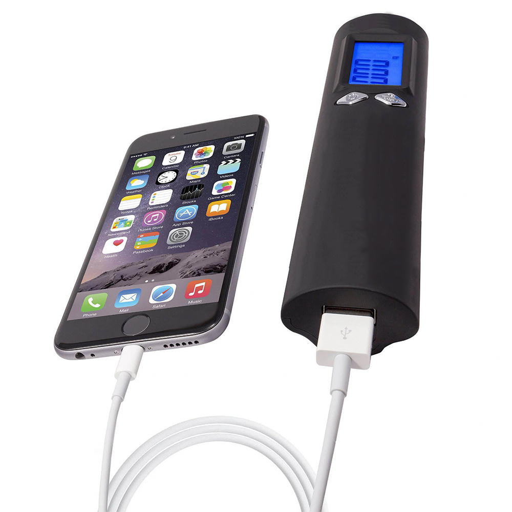 Digitální váha na zavazadla, powerbanka 2600mAh, baterka, do 50kg ±10g