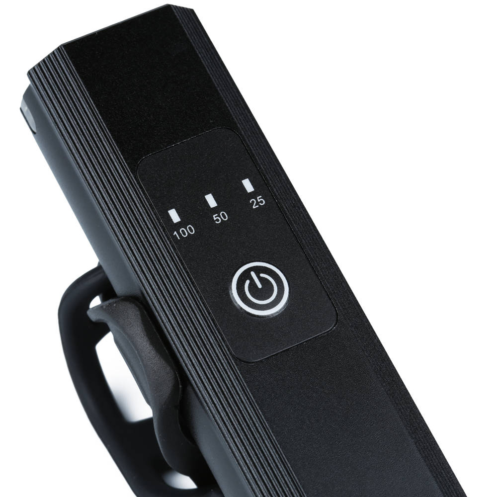 LED USB PREMIUM přední světlo na kolo, XM-L T6 CREE LED, 400lm, 5 režimů svícení, baterie 2200mAh, hliník