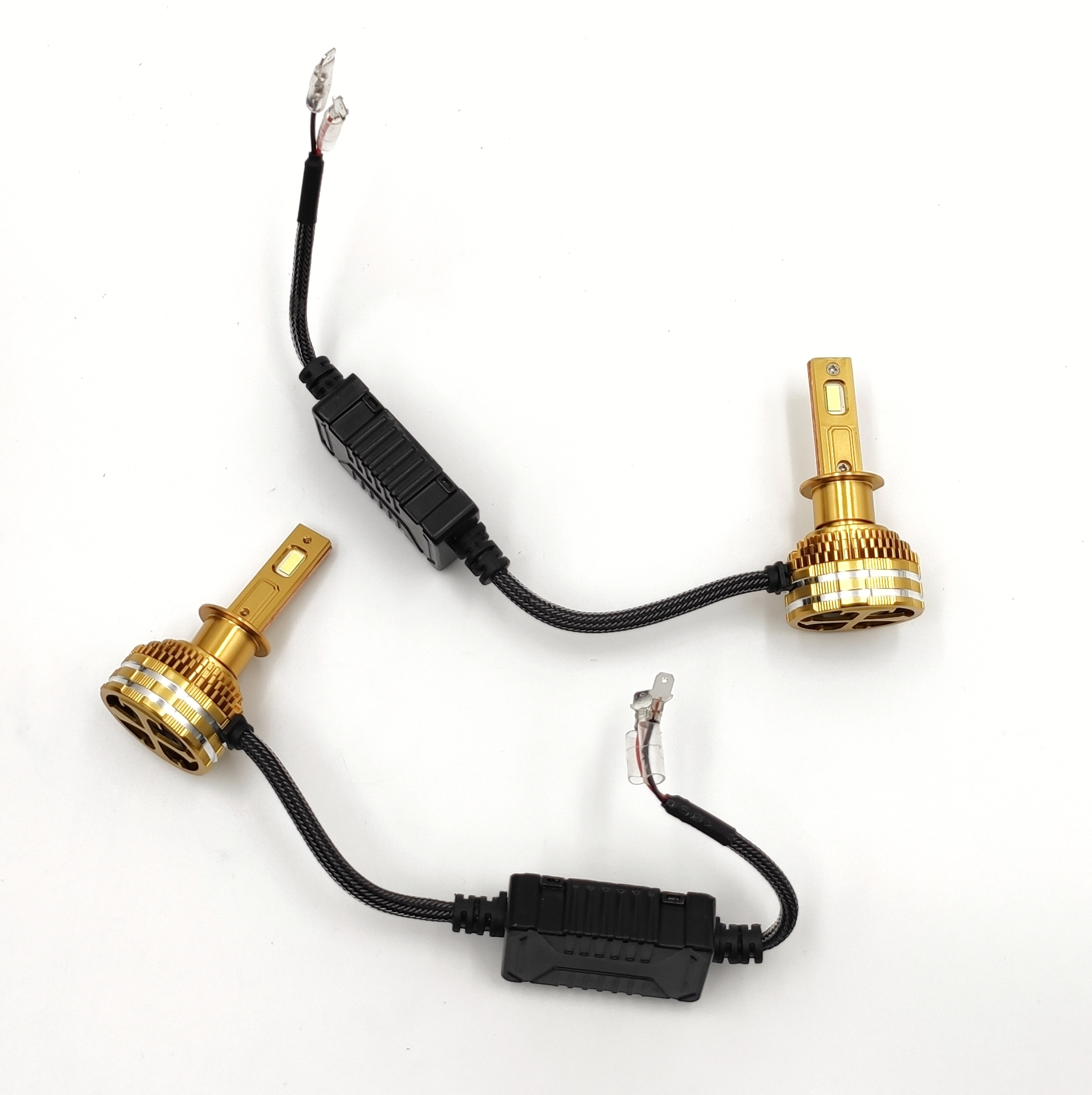 LED autožárovky H1 A9 COB canbus 40000lm 2x200W 6000K, sada 2ks 
