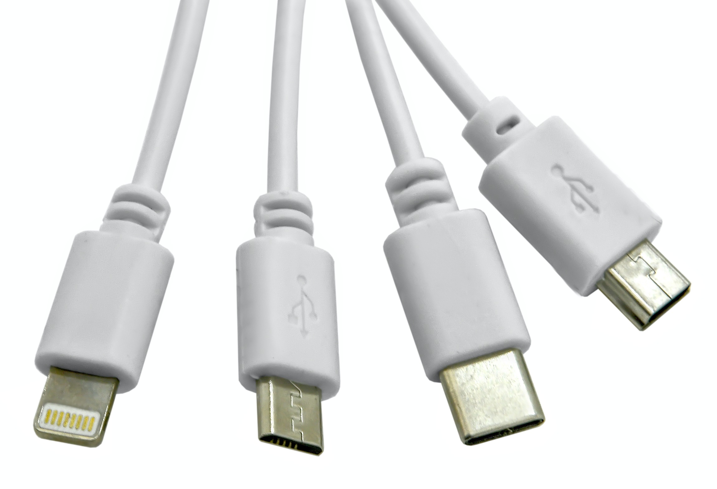 Nabíječka telefonu 12V 2,1A (Iphone, miniUSB, microUSB, USB-C)