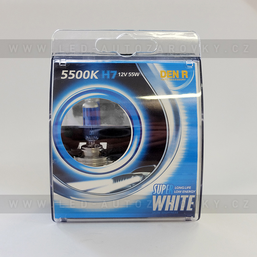 Autožárovky H7 Super white 5500K, 55W, sada 2ks