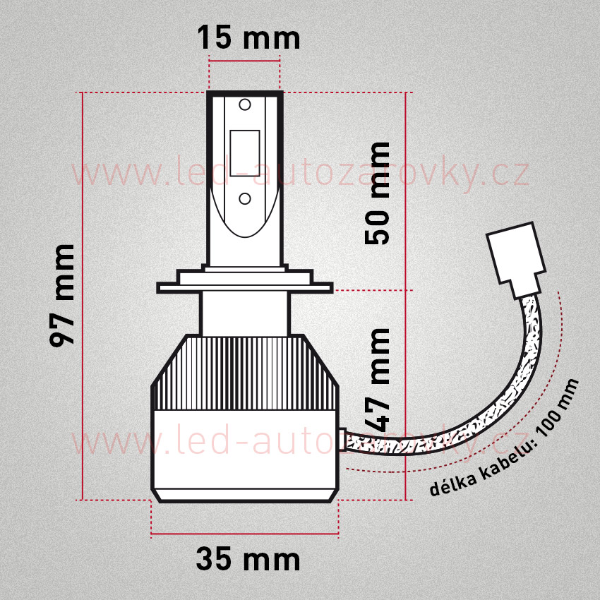 Akce - C6 H4 LED headlight 6000k 36w/3800lm 12v