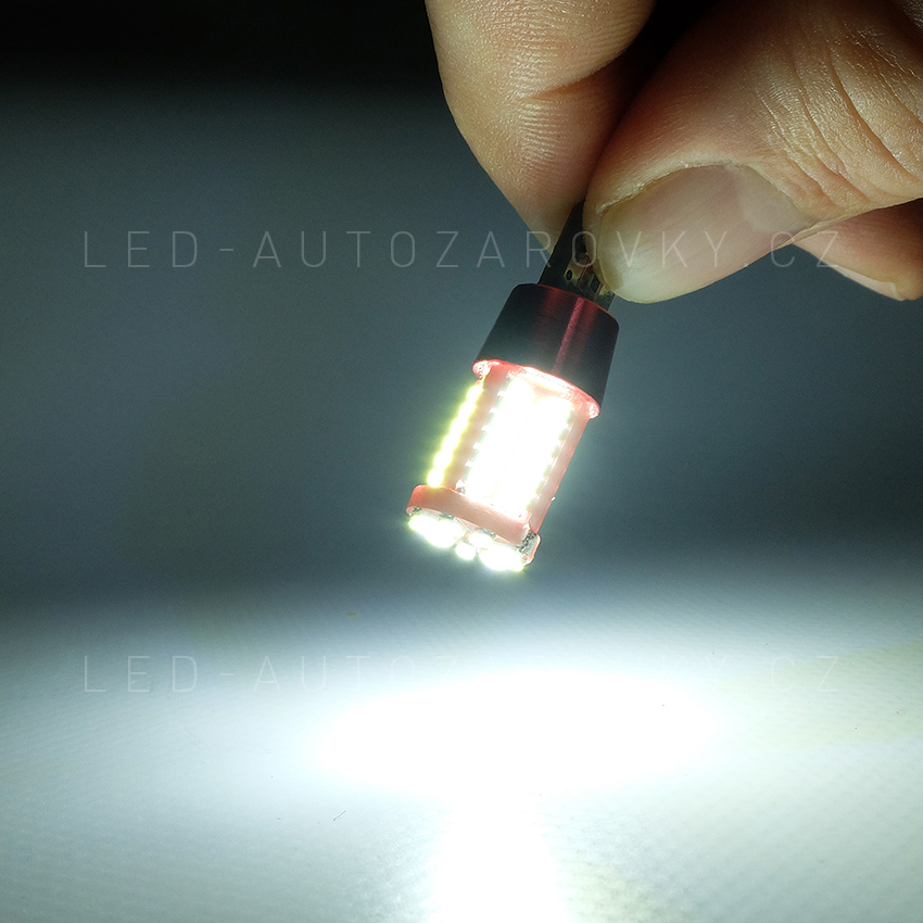 CAN-BUS LED žárovka 12V T10 bílá, 57 SMD LED, 1ks