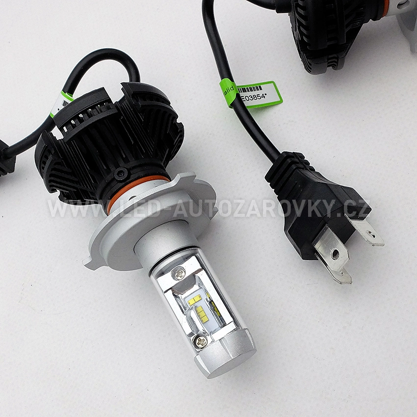 LED headlight H4 - X3 6000lm 50w IP67 - 3000k / 6500k / 8000k