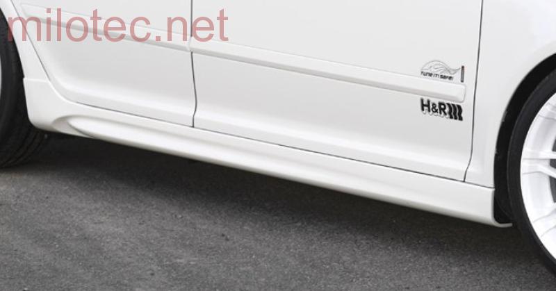 Rozšíření prahů, černá metalíza - Škoda Octavia II.