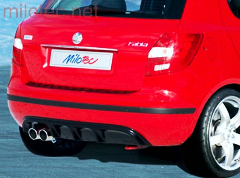 Ochranné lišty předního a zadního nárazníku - Škoda Fabia II. Limousine