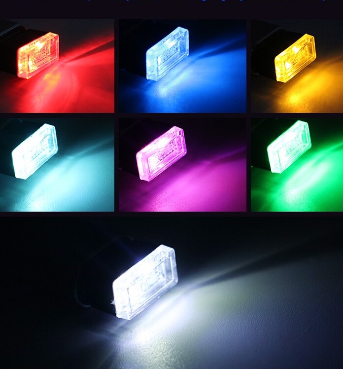 Mini USB LED světlo, barva bílá