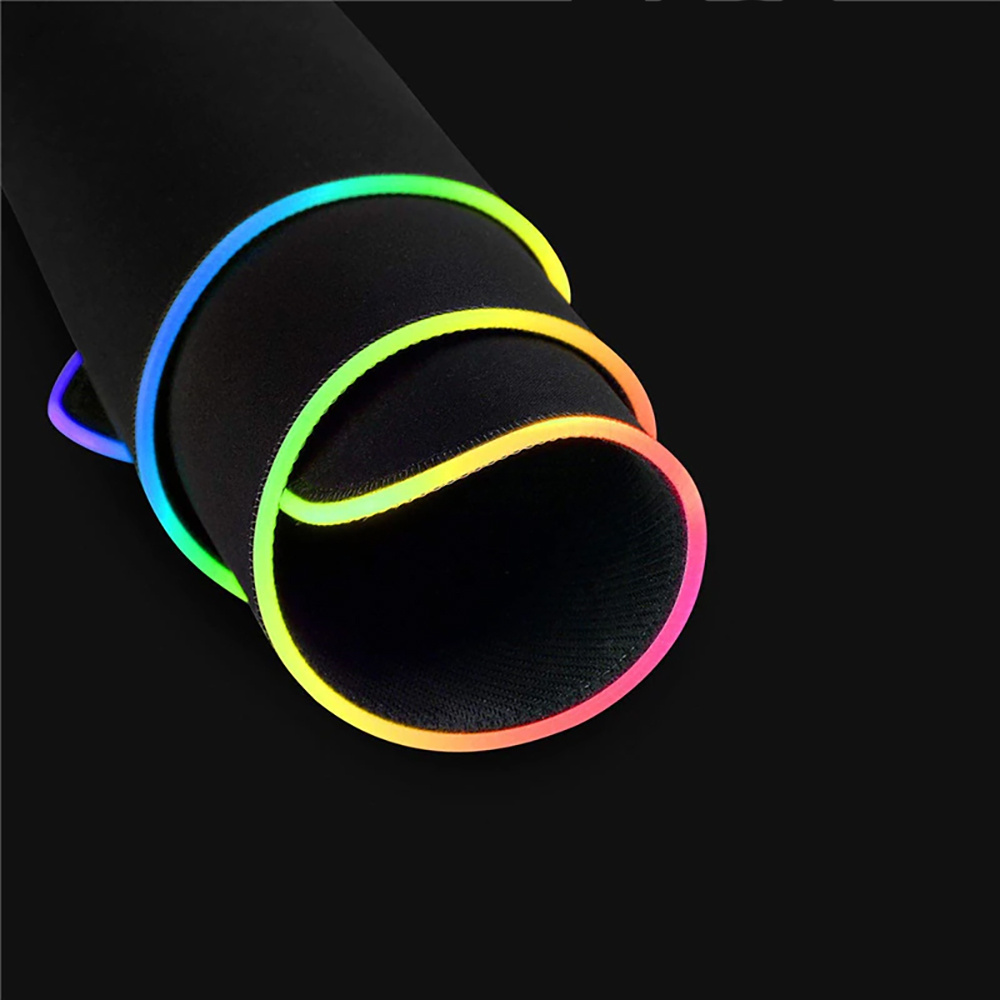 Herní podložka pod myš 35x25cm, RGB LED podsvícení, 13 režimů svícení