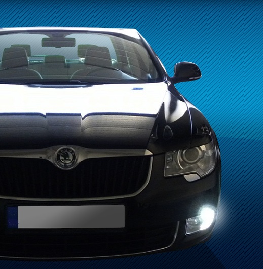 Akce - Žárovka bílá LED BA15S, canbus - vhodná i do denních světel Škoda