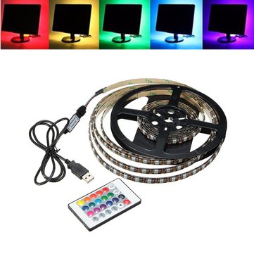 LED RGB světlo za TV a PC, délka 2m, dálkové ovládání, USB