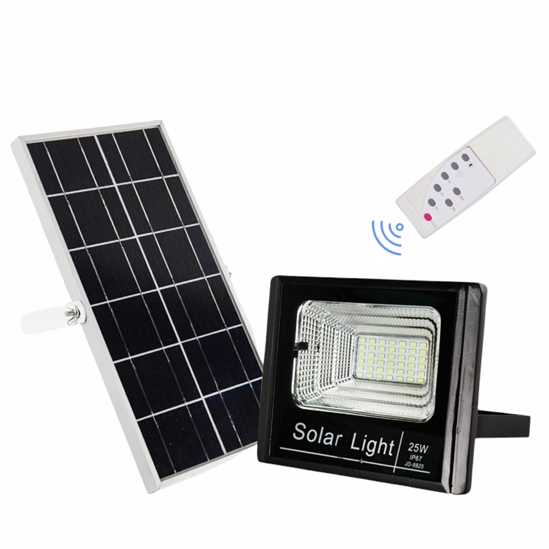 Solární LED světlo 49LED 50W 120° s dálkovým ovládáním