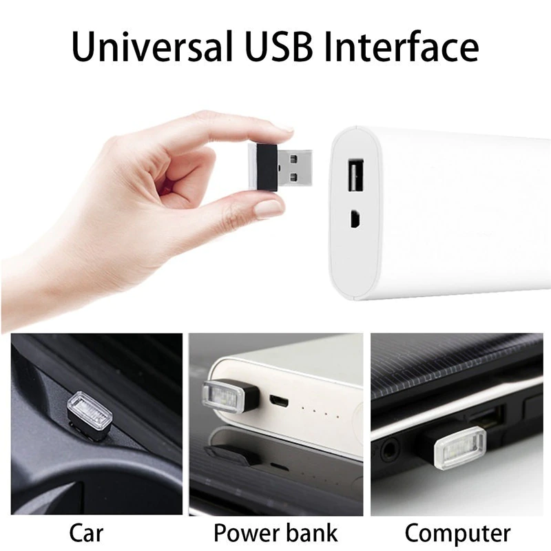 Mini USB LED světlo, barva červená