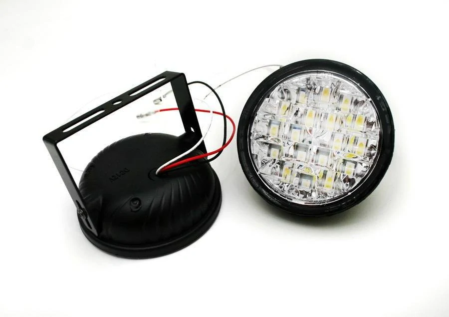 LED světla pro denní svícení 12/24V kulatá ø 90mm s homologací