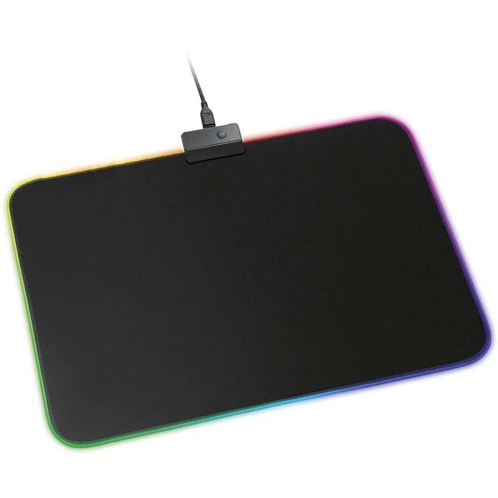 Herní podložka pod myš 35x25cm, RGB LED podsvícení, 13 režimů svícení