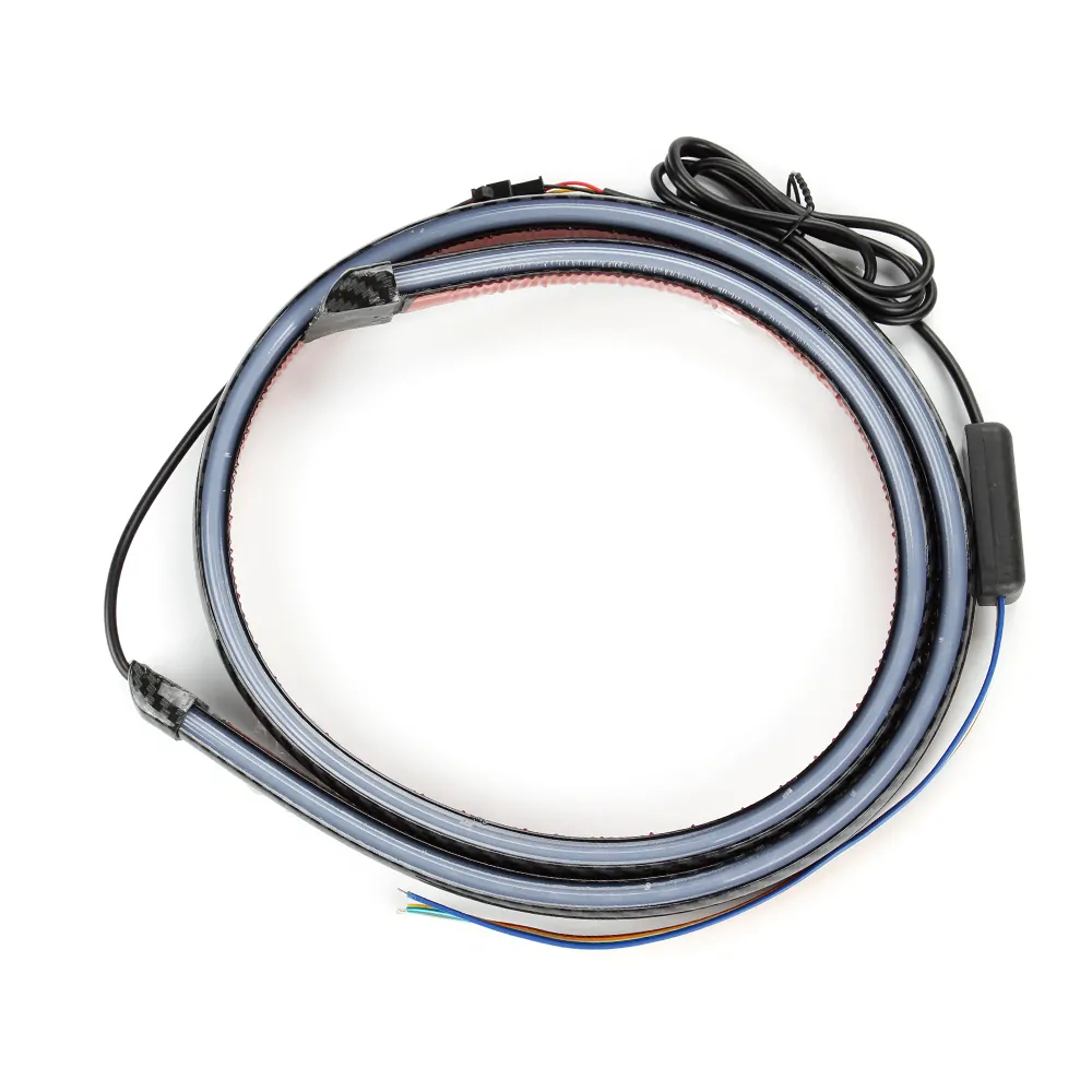 LED RGB pásek na spoiler, brzdové světlo, carbon 120cm