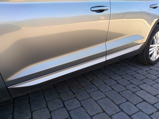 Lišty bočních dveří M-TRACK, stříbrné matné - Škoda Kodiaq