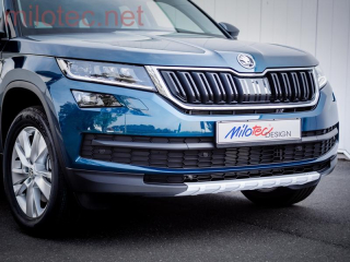 Ochranná lišta předního nárazníku, stříbrná matná - Škoda Kodiaq