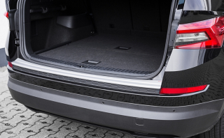 Práh pátých dveří s krátkou hranou, stříbrný matný - Škoda Kodiaq