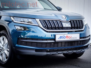 Ochranná lišta předního nárazníku, černý lesklý "klavírlak" - Škoda Kodiaq