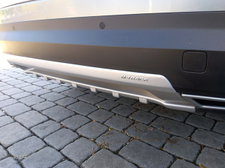 Difuzor zadního nárazníku, stříbrný matný - Škoda Kodiaq