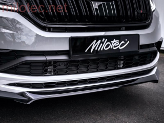 Přední spoiler, černý lesklý "klavírlak" - Škoda Kodiaq RS/Sportline