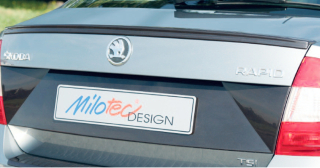 Zadní spoiler, černý lesklý „klavírlak“ - Škoda Rapid Limousine od r.v. 2013
