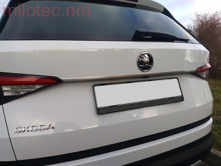 Lišta nad zadní SPZ, Alu Brush - Škoda Superb III. Limousine