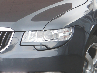 Kryty světlometů (mračítka), ABS černý - Škoda Superb II.