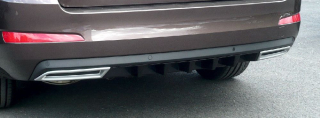 Atrapa výfuku, ABS stříbrný matný - Škoda Octavia III.