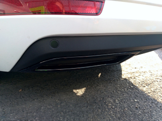 Atrapa výfuku, černý lesklý "klavírlak" - Škoda Octavia III.