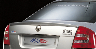 Spoiler zadní, černý lesklý "klavírlak" - Škoda Octavia II. Facelift Limousine