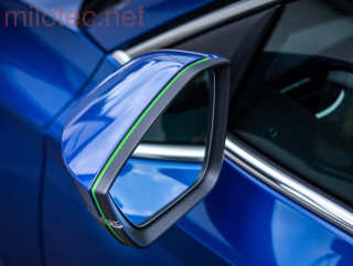 Design lišta zpětných zrcátek, zelená - Škoda Fabia III.