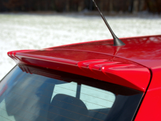 Střešní spoiler zadní, černá metalíza - Škoda Fabia II. Limousine