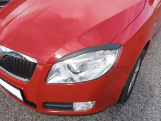 Kryty světlometů (mračítka), ABS černý - Škoda Fabia II.