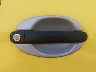 Kryty pod kliky velké, ABS stříbrný matný - Škoda Fabia I.